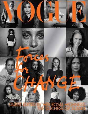 La portada del número de septiembre de British Vogue, invitado editado por Meghan Markle