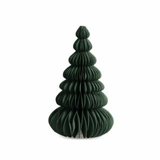 Árbol de papel plegable pequeño, verde oscuro