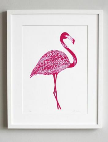 Pink Flamingo de Kath Edwards, Artfinder
