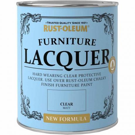 Laca transparente para muebles Rust-Oleum acabado mate