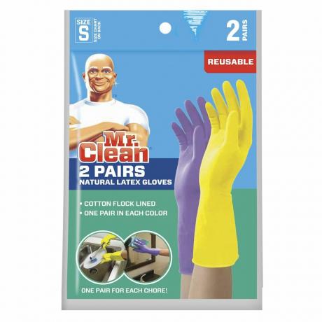 Guantes de látex reutilizables pequeños Mr. Clean