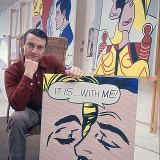 Retrato de Roy Lichtenstein