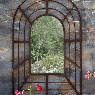 Espejo de pérgola antiguo decorativo