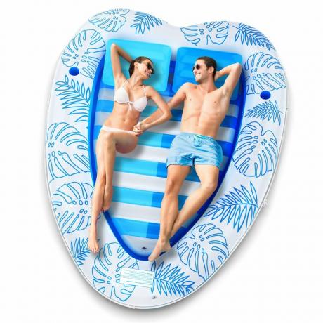 Piscina de bronceado inflable en forma de corazón