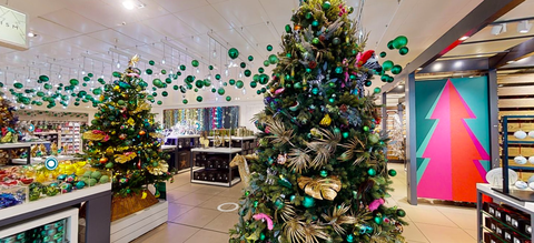 John Lewis tienda virtual de Navidad, Oxford Street, Londres